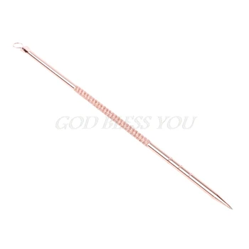 

New 1Pcs Stainless Steel Double-ended Acne Comedo Pin Press Ring Extractor Tool Drop Shipping