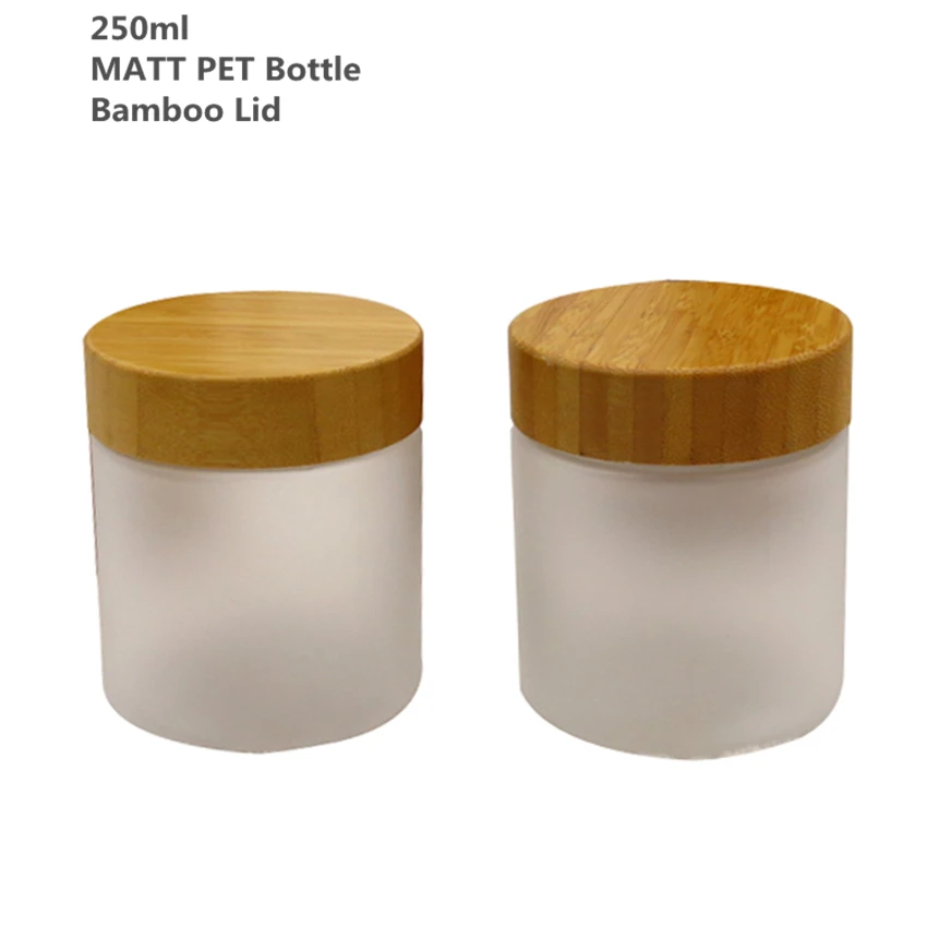 10PCS 250g 250ml Matt Frosted PET Cream Bottle Jars With ...
