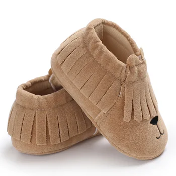 

Lovely Cotton Newborn Baby Shoes PU Cute Infant Girls Boys First Walkers Flats Soft Shoes Toddler Crib Shoes For 0-18M Baby