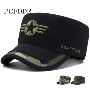 

PCFDDR Spring and Summer Sunshade Korean Chao Flat Top Camouflage Army Cap Leisure Outdoor Sunscreen Duck Tongue.