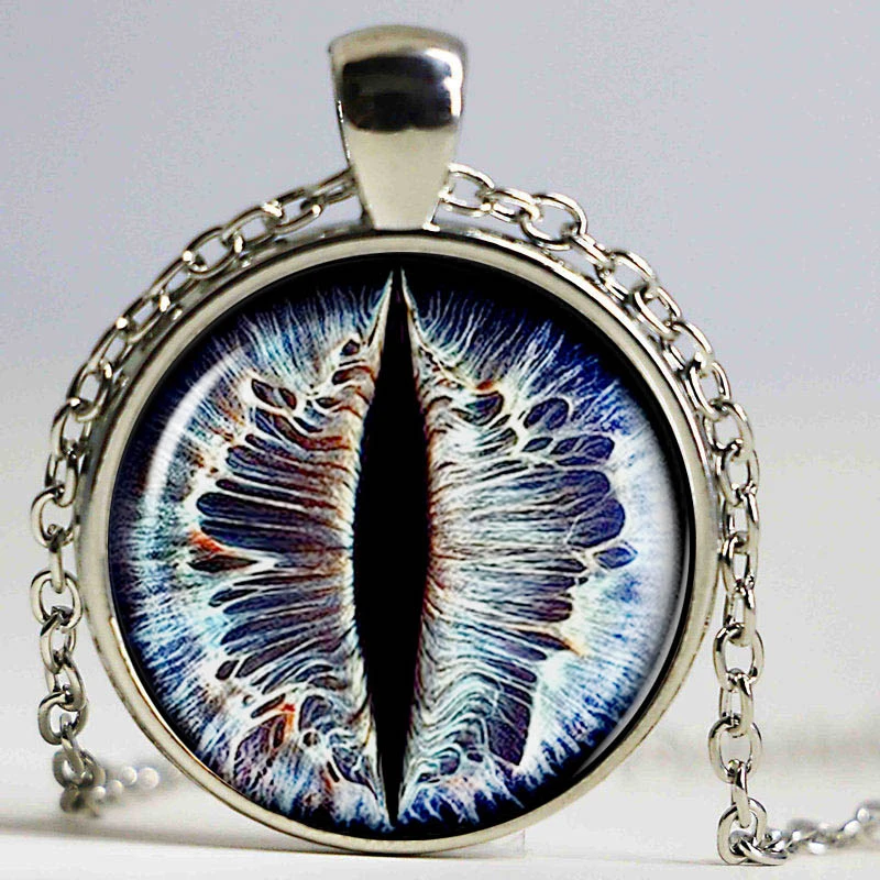 Nouveau Pendentif Cabochon En Verre D Oeil De Chat De Mode Collier D Image D Art D Oeil De Tigre Fait Main Bijoux D Oeil D Ogre Aliexpress