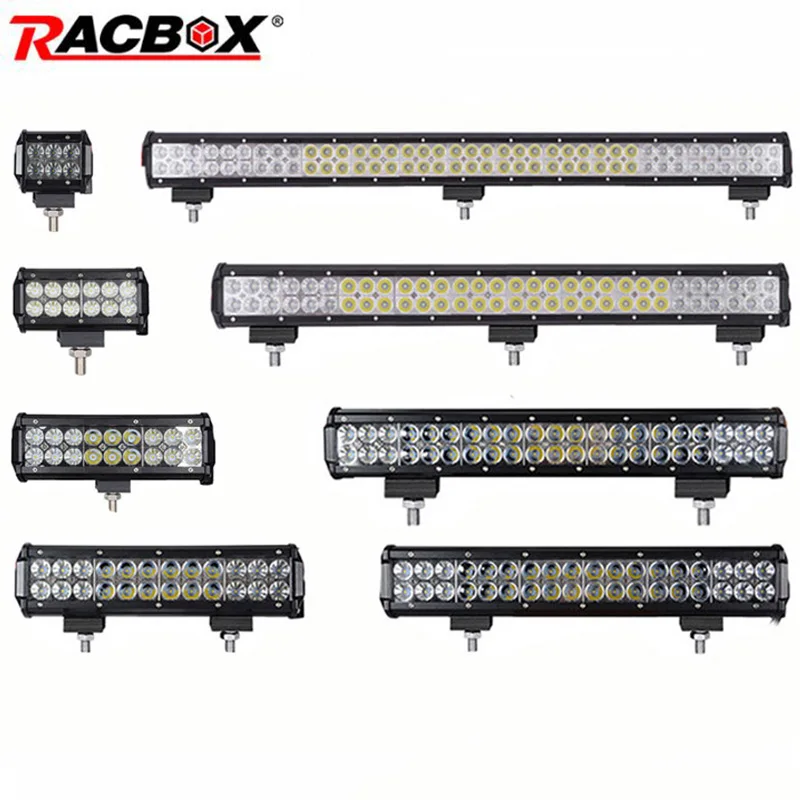 4 7 12 17 20 28 36 inch Offroad LED Bar Headlight Light Bar Foglight Combo
