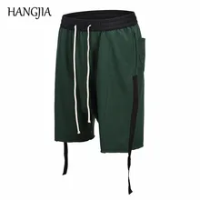 Мужские шорты для бега с двусторонними лентами летние шорты с заниженным шаговым швом в винтажном стиле в стиле хип-хоп мешковатые мужские шорты