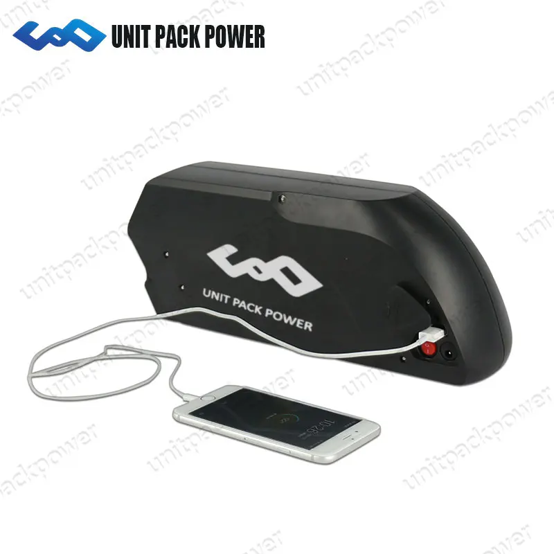 Flash Deal Down Tube Ebike Battery 48V 13Ah Electric Bike Tiger Shark 48V 750W Lithium Battery with Samsung Cell USB Port 1