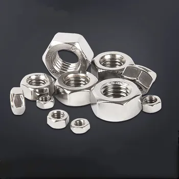 

50 units M1.6 M2.5 M3 M4 Stainless Steel Hex Nut screw cap Metric thread Nuts Fasteners Hardware parts