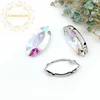 Best-selling! Crystal AB horse eye shape Glass Crystal sew on rhinestones with claw Diy shose accessories Free shipping ► Photo 2/5