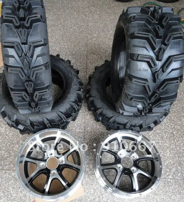 27x9 14 27x11 14 all terrain tire and rims for UTV ,buggy ! 6py