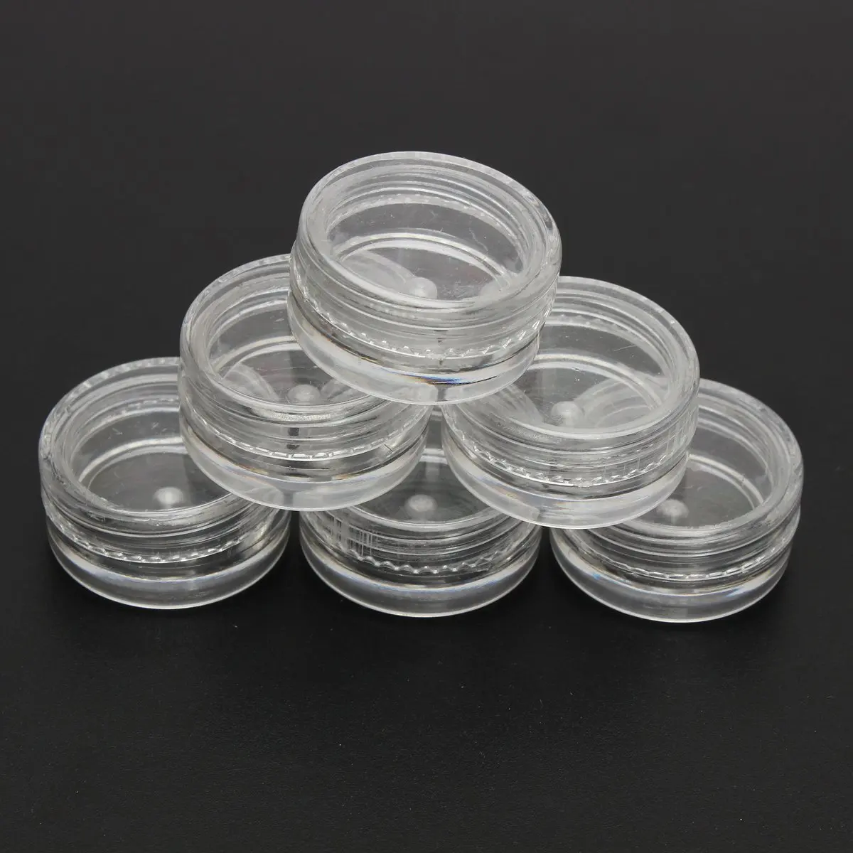 

HHFF New 10PCS Cosmetic Empty Jar Eyeshadow Face Cream Lip Balm Container
