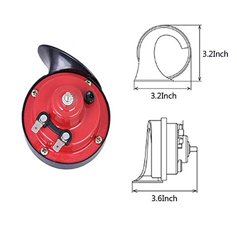 2 шт. автомобильный Автомобильный рожок с кронштейном 12 В громкий двухтоновый Электрический улиточный воздушный рожок свисток сирена для автомобилей грузовиков мотоциклов