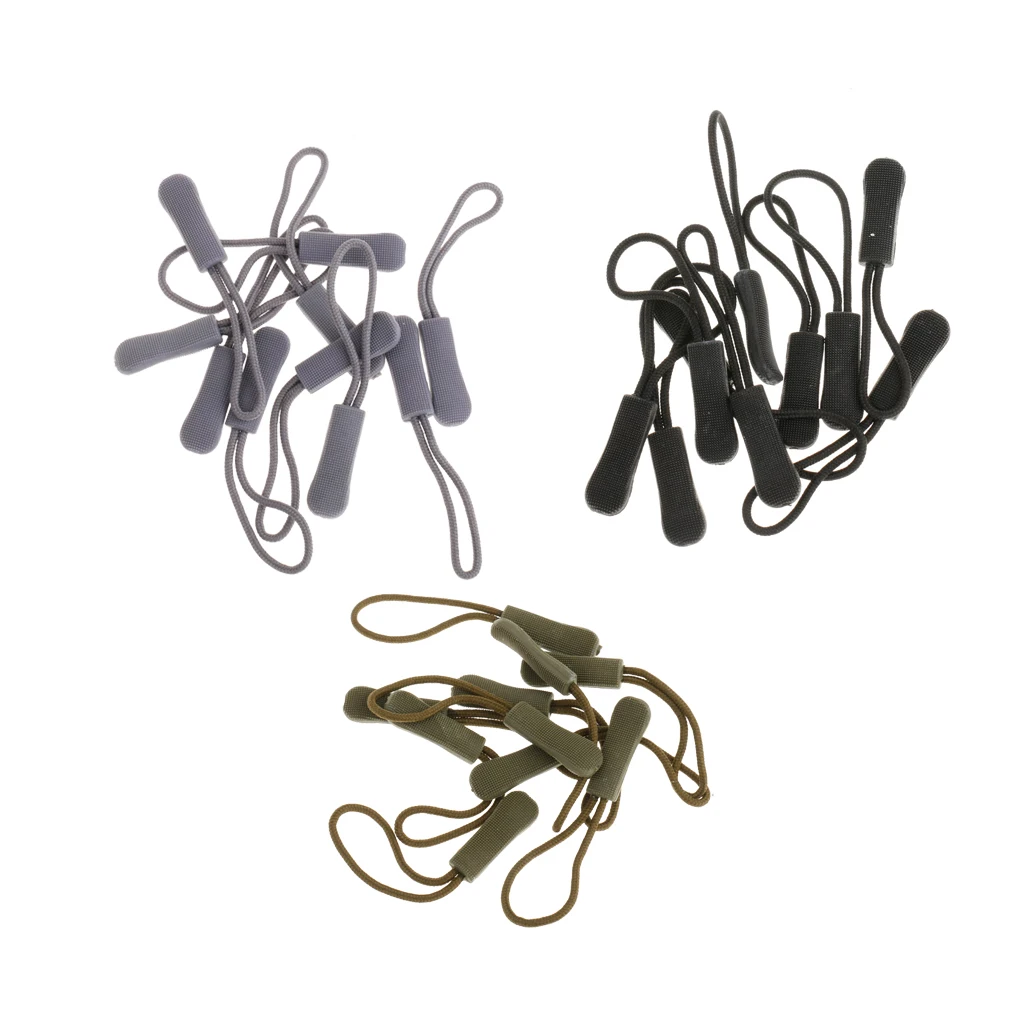 30 Zipper Pull Cord Zip Puller Zip Fastener Zip Slider Replacement for Bags