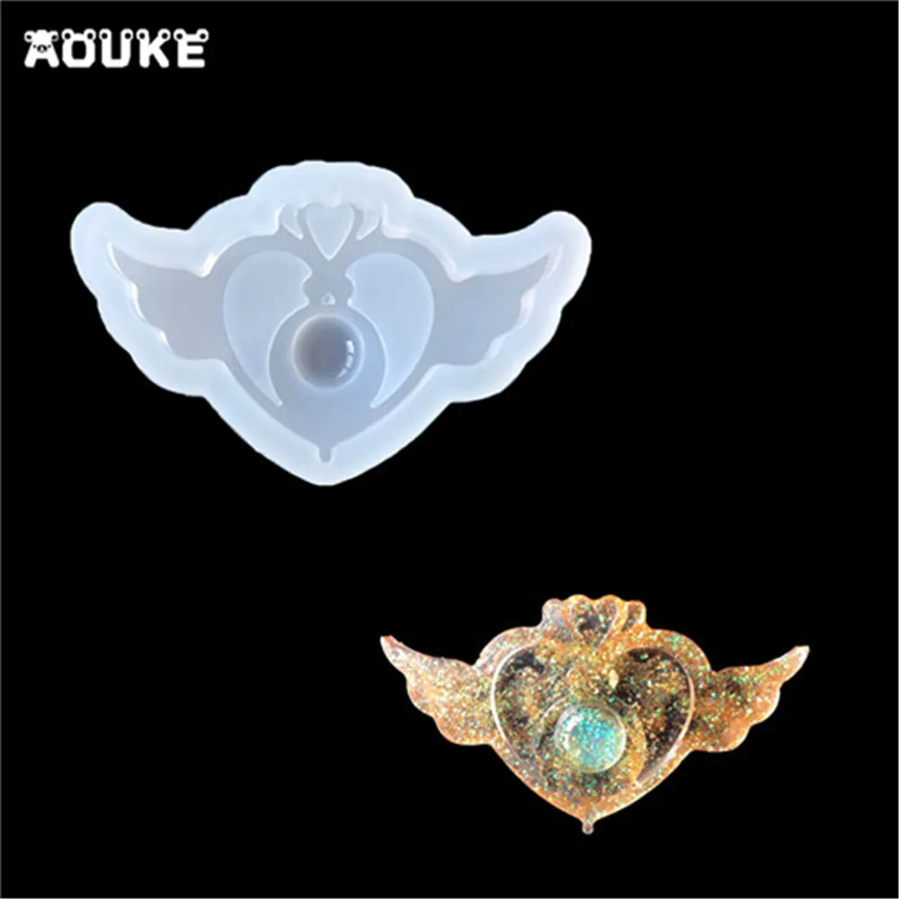 

Beauty Warrior Heart-Shaped Transparent Silicone Molds DIY Decorations Epoxy Mold Fondant Cake Tools Biscuits Chocolate Mould