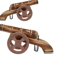 1 шт./упак. деревянный пазл для детей большой пистолет cannon для наружных игрушек/Детские деревянные артиллерия/боеприпасов Игрушки для мальчиков, подарки