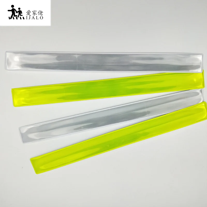 

38CM Meilite Hivis Reflective Wristband slap band bracelet slap wrap armband for sports running bicycle riding safety visibility
