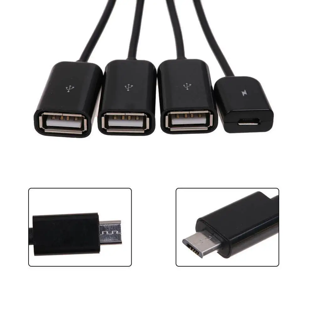 3/4 порт Micro USB данных питания зарядки OTG хаб кабель для планшет телефон Android