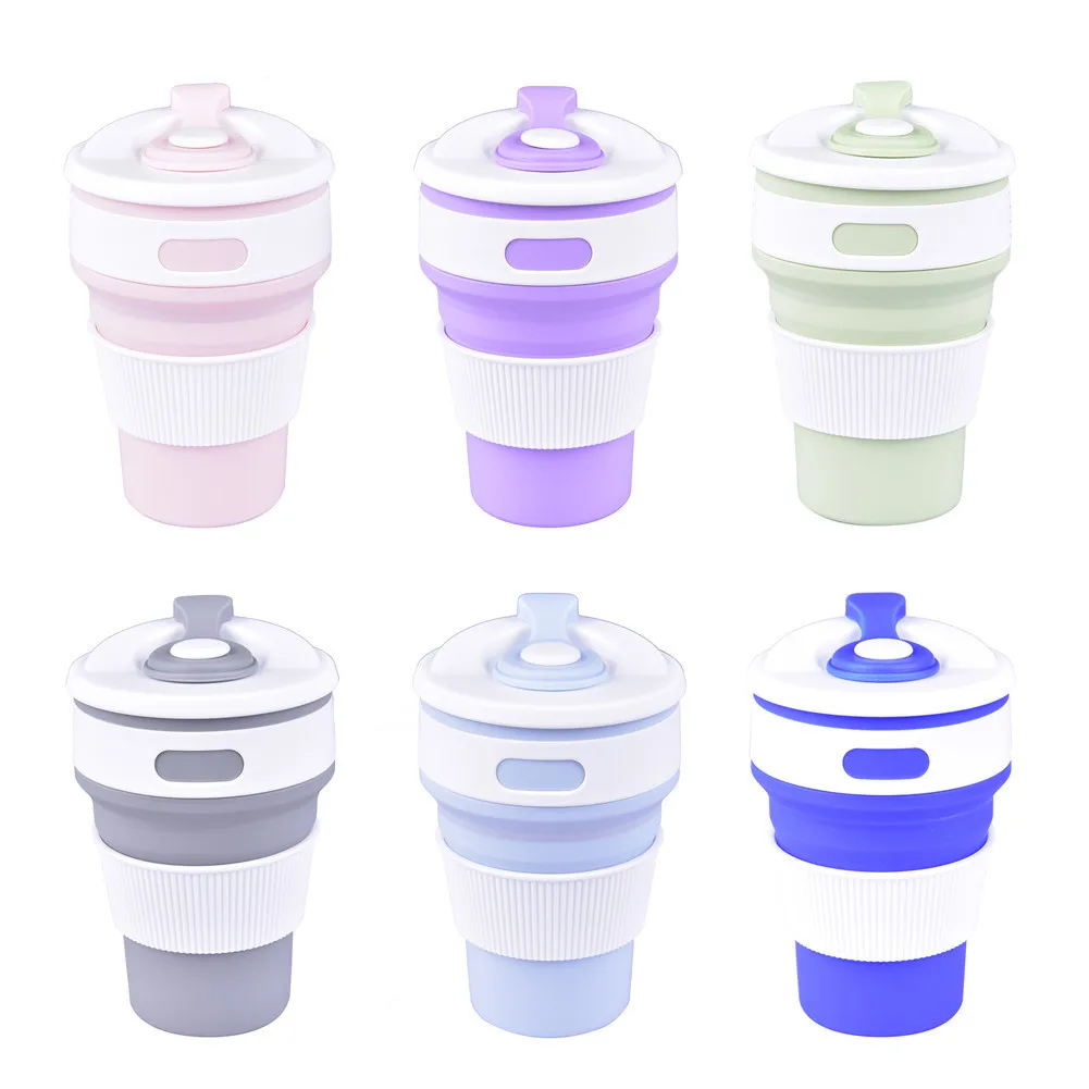 Collapsible Silicone Outdoor Tableware Portable Camping Cup Retractable Drinking Water Cup Travel Camping