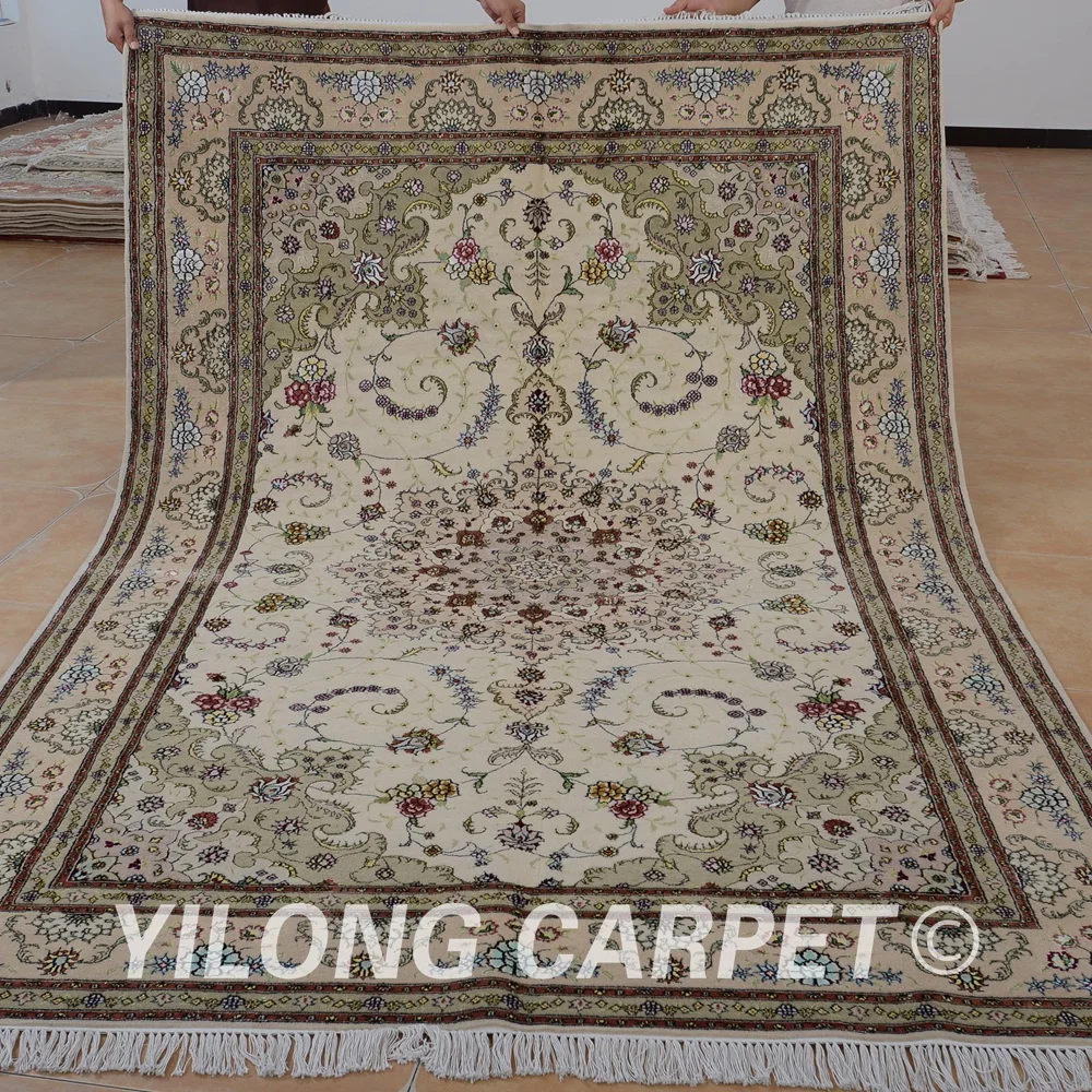 Yilong 6'x9' Oriental turkey wool thick carpet exquisite hand made