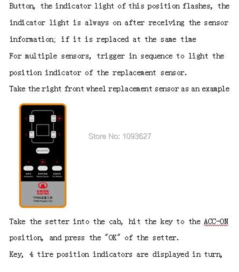 TPMS Датчик давления в шинах Инструмент для настройки подходит для всех моделей Great Wall HOVER HAVAL F7 H9 H5 H6 WINGLE VOLEEX C30 C50