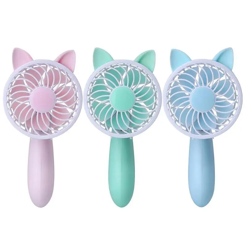 

Portable USB Fan Rechargeable Mini Cute Fan Built-in Battery 3 Modes Speed Regulation Handy Small Desk Desktop Fan Air Cooler