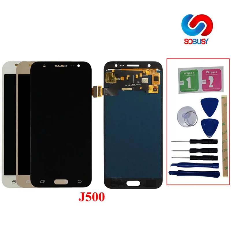 

J5 LCD For Samsung Galaxy J5 J500 J500F J500FN J500Y J500M LCD Display Touch Screen Pantalla Digitizer Assembly Monitor Replace
