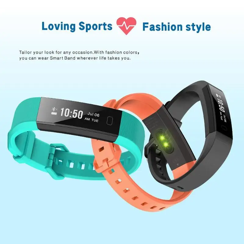 Y11 умный Браслет 0,87 дюймов Android 4,0 водонепроницаемый сердечного ритма Smartband
