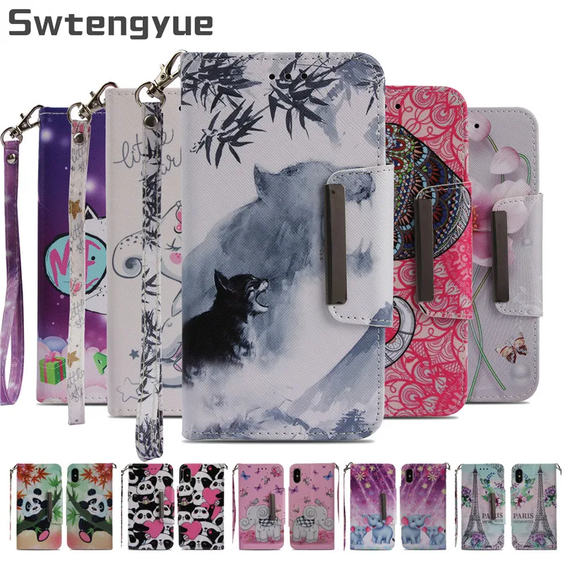 

For iphone X 7 8 Case Flip Stand Wallet PU Leather Phone Cover case For iphone 6 6S 7 8 plus X Holder stand case Coque