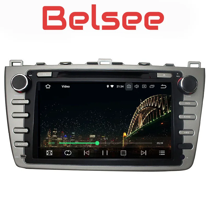 Discount Belsee for Mazda 6 2008 2009 2010 2011 2012 Android 8.0 Car Radio Head Unit GPS Navigation Stereo Auto Multimedia Player 8 Core 3