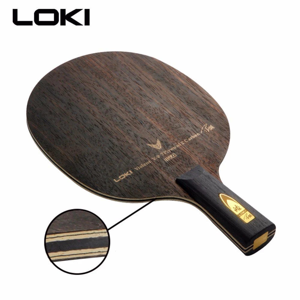 Профессиональная ракетка LOKI Ebony для пинг понга 9 слойная настольного тенниса Arc