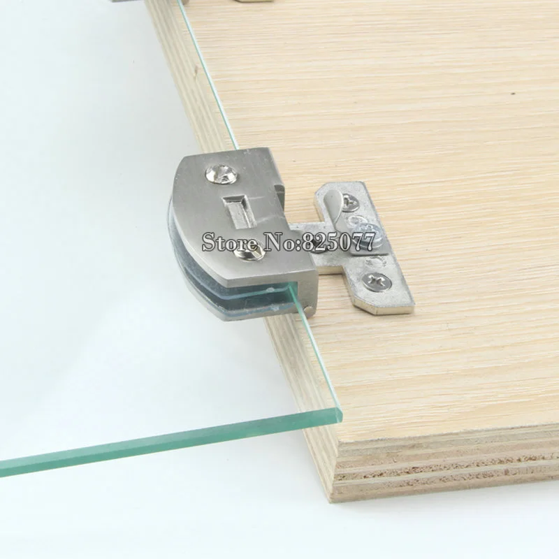 Wholesale DHL 40PCS Small Size Glass Door Hinges Zinc Alloy Glass Hinge