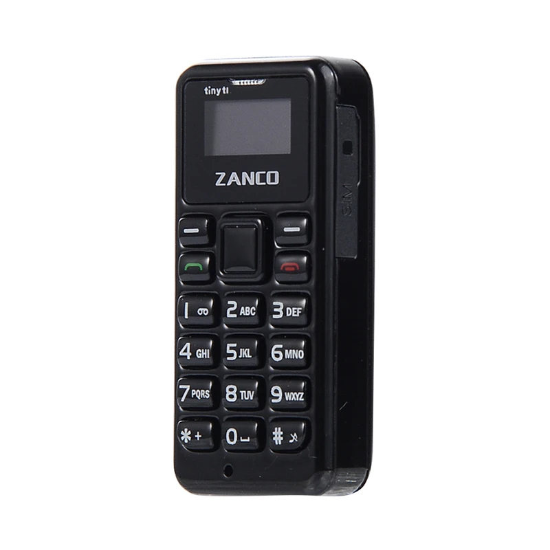 

Zanco Tiny T1 Mini Pocket Mobile Phone Mini Phone Button Straight Backup Machine Send Creative Gift