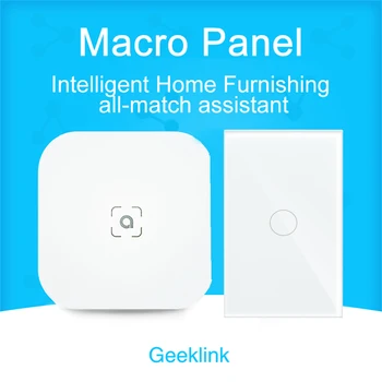 

Geeklink Original FB2 Wall Touch US Version 1 2 3 Gang Smart Switch Scene Panel Smart Switch Intelligent By IOS Android Feedback