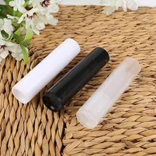 50/100 шт прозрачный пустой флакона губной помады Пластик 5g контейнер для пробников косметики блеск для губ бальзам трубки с Кепки