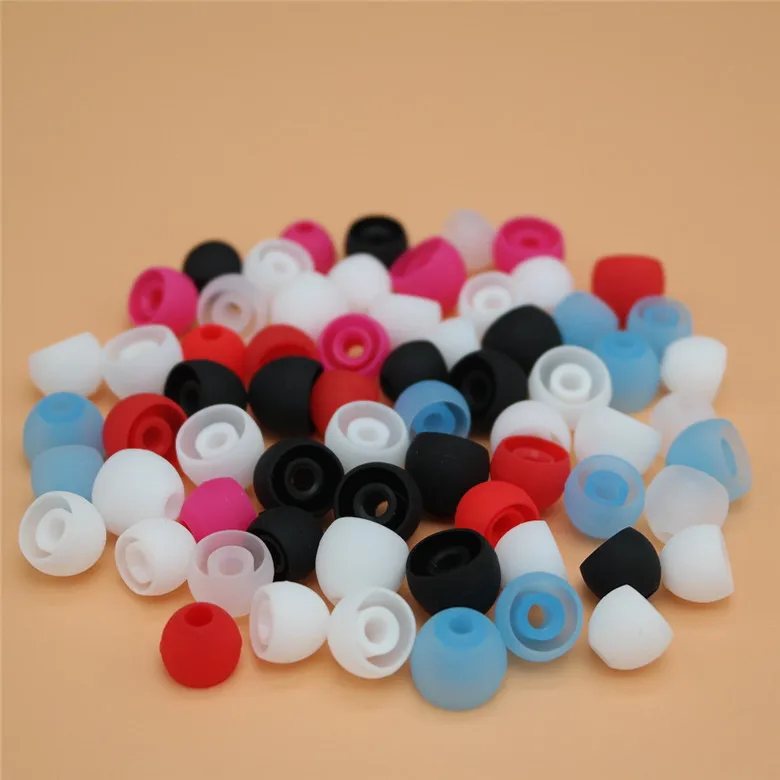 

12pcs/6pairs 3.8mm soft Silicone In-Ear Earphone covers Earbud Tips Earbuds eartips Ear pads cushion for headphones