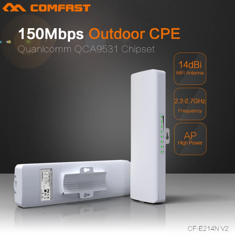 

2pcs high power150Mbps Outdoor CPE 2.4G wi-fi Ethernet Access Point Wireless bridge wifi Range Extender repeater POE WIFI Router
