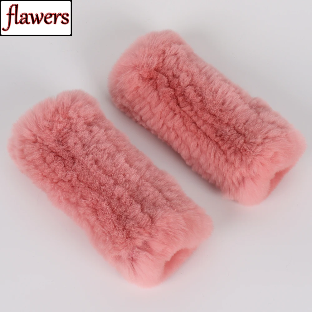

Winter Girl Natural Real Rex Rabbit Fur Gloves Good Elastic Knitted Rex Rabbit Fur Mittens Lady Warm Real Rex Rabbit Fur Gloves