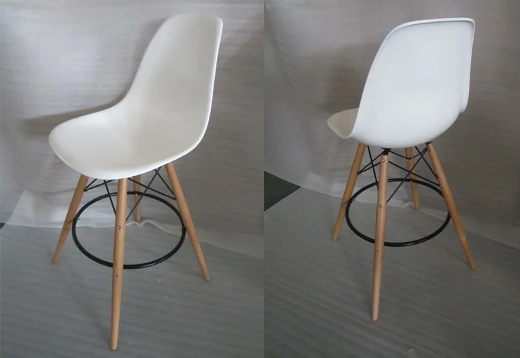 Барное кресло барный стул пластиковый деревянный стул пластиковый стул 2 шт обеденный стул