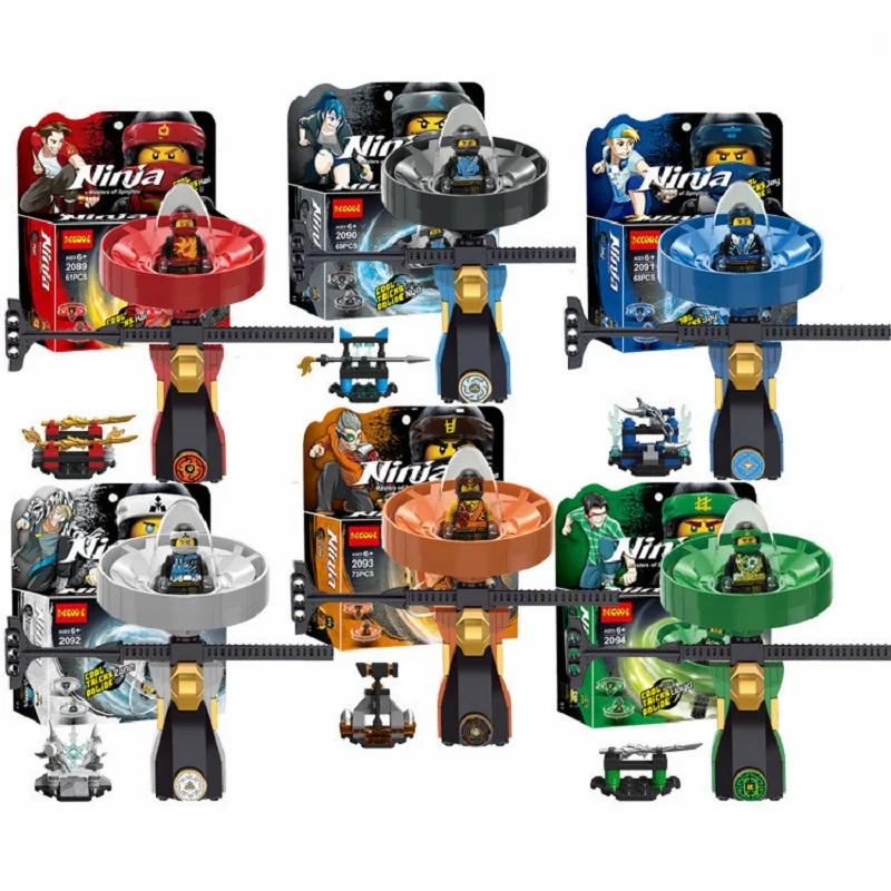 

NINJAGO Kai Nya Jay Cole Zane Lloyd Spinjitzu Master Ninja Movie Compatible Kids gift Model Building Blocks top Toy