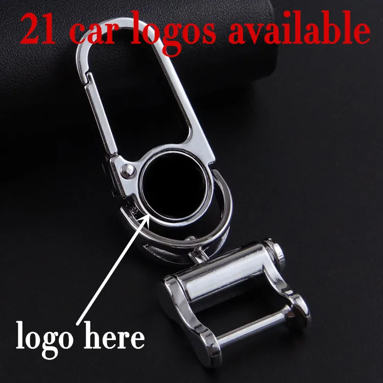 

Rotatable Car Logo Emblem Keychain Keyring Auto Key Chain Ring for AUDI BENZ CHEVROLET FORD LEXUS MITSUBISHI BUICK CNYOWO
