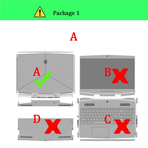 Тетрадь кожи ноутбук Стикеры для Alienware 15 M15X R2 R3 R4 AW15R2 ALW15C AW15R4 M15 ноутбук защитная пленка - Цвет: Package-1    A