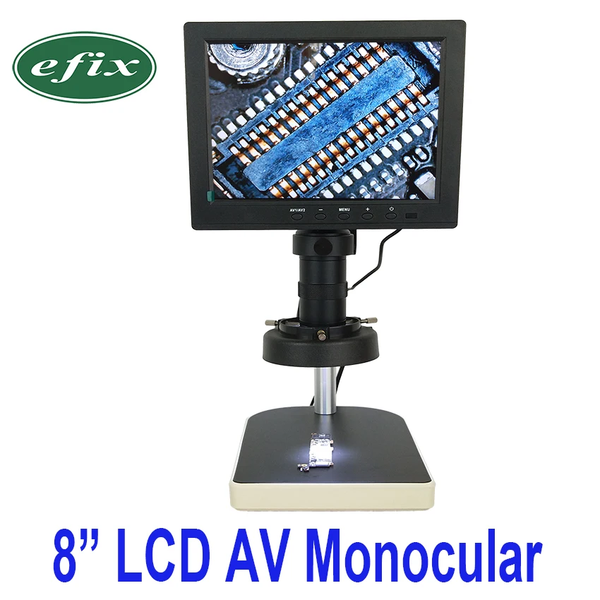 Efix 2MP 8 &quotTV AV LCD монитор цифровая камера Лупа микроскоп + светодиодный светильник
