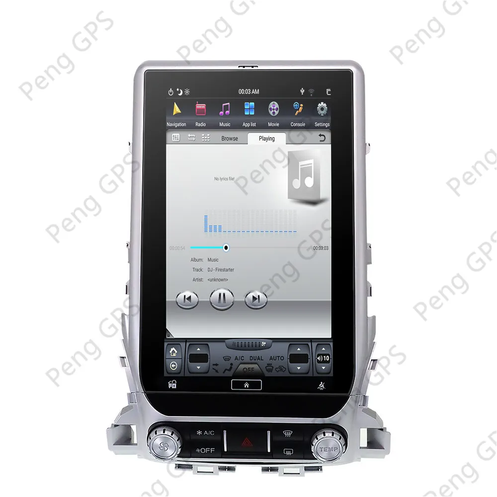 Perfect 4+64 Tesla style vertical screen Android 8.1 Car GPS Navigation For TOYOTA LAND CRUISER LC200 2016 2017 2018 19 headunit stereo 2
