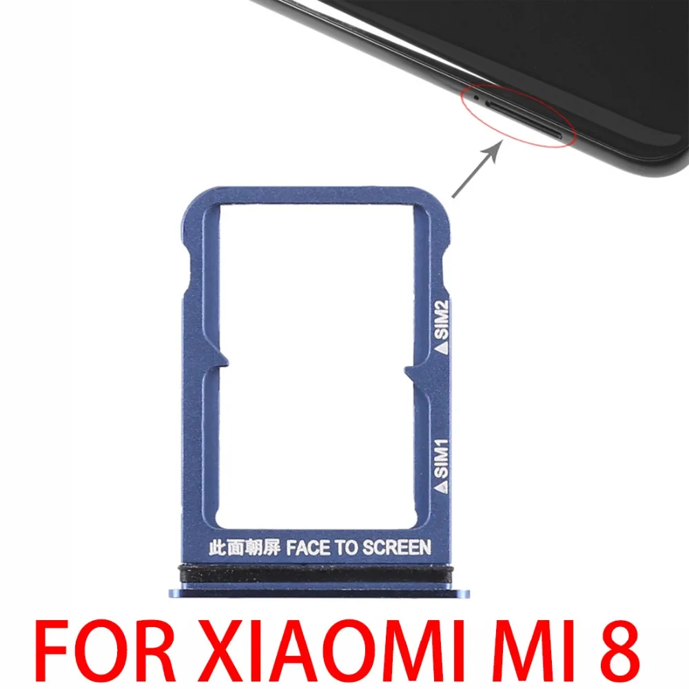 Черный/Золотой/Серебряный лоток для sim карт Xiaomi Mi 8/Mi Mix 2 S/Mi 8 SE /Note 3/Mi Mix2