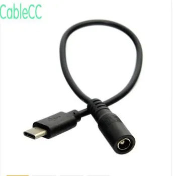 

USB 3.1 Type C USB-C to DC 5V 5.5*2.5mm Power Jack Extension Charge Cable for Macbook Cell Phone Tablet