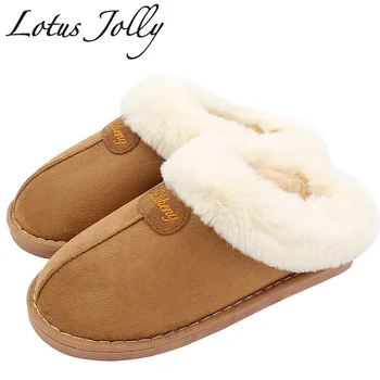 

Women House Slippers Winter Warm Indoor/outdoor Shoes Women Bathroom Plush Home Slippers Fur Comfortable Slip on Botas Mujer