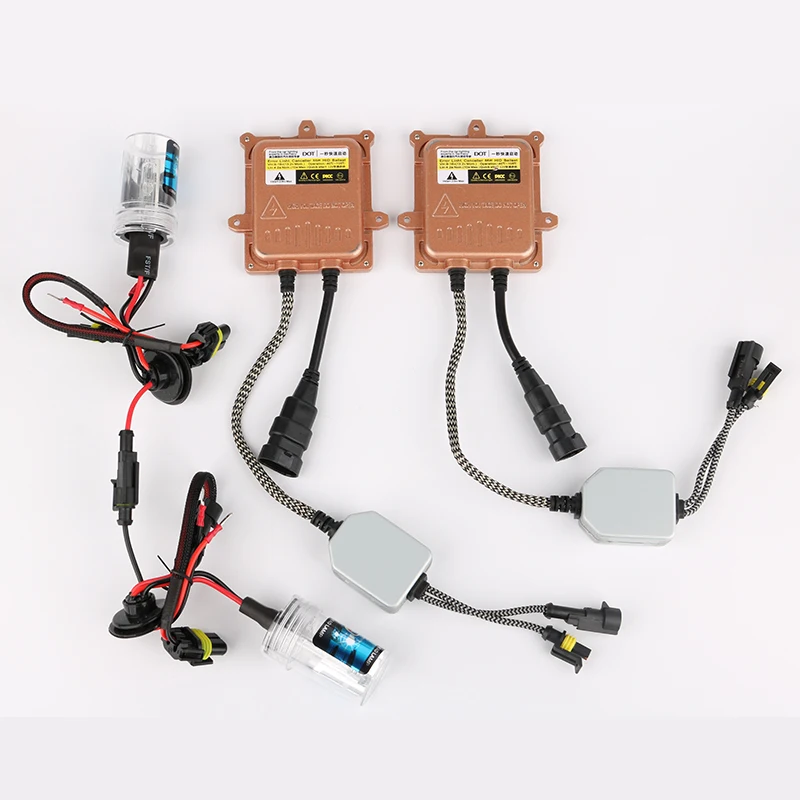 

2 Bulbs + 2 Ballasts HID H7 Xenon Light Bulb + 12V 55W Ballast Auto Headlights Head Lamp Car Light Source for Ford Focus 2