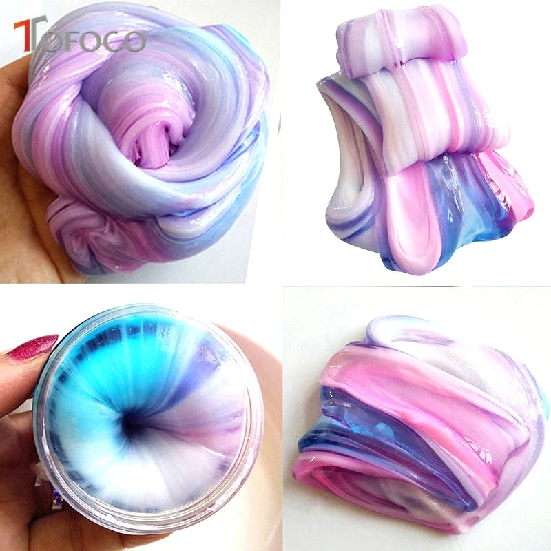 TOFOCO Multi Mixed Color Clear Slime Toys For Kids Diy Slime Box Cristal Clay Mud Lizun Dough Anti Stress Sludge Toy Plasticine TOFOCO Multi Mixed Color Clear Slime Toys For Kids Diy Slime Box Cristal Clay Mud Lizun Dough Anti Stress Sludge Toy Plasticine