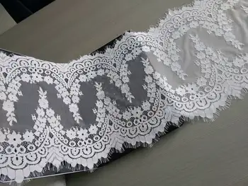 

9 Meters Chantilly Lace Fabric For Table Runner High Quality Soft Graceful French Chantilly Eyelash Lace Trim