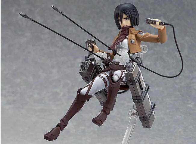 

15CM PVC Attack on Titan Mikasa Ackerman Figma Movable Series Action Figure Car Furnishing Articles Model Holiday Gifts Ornament