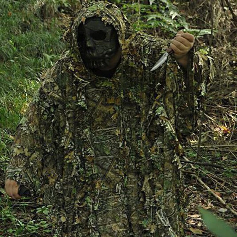 Военный Тактический Камуфляжный плащ лесной джунгли охотничья одежда страйкбол CS игры Снайпер Ghillie костюм 136 см X 89 см