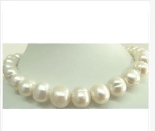 

classic12-13mm round south sea white baroque pearl necklace18inch925silver
