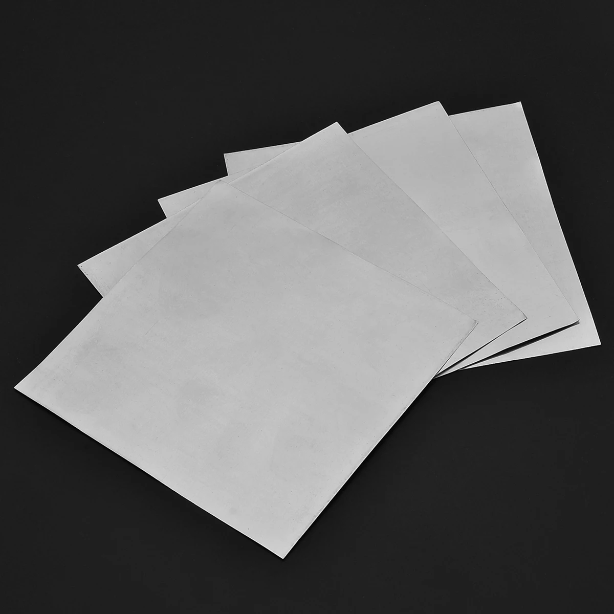 Portable 5Pcs 0.2mm Thickness High Purity Zinc Sheet 99.9% Pure Zinc Plate 140x140mm For DIY Science Lab Tools Accessories